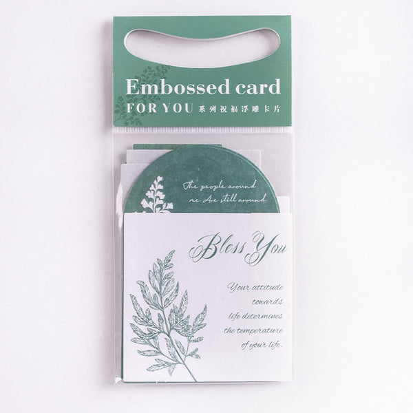 Embossed Card Pack(pack of 10)