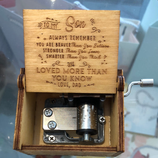 Hand Crank Music Box - To Daughter/Son - You Are My Sunshine