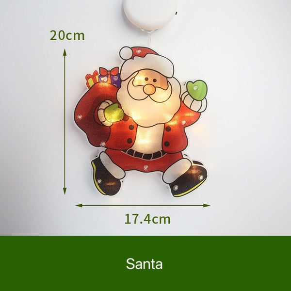 Xmas LED Window Light with Suction Cup Small Size