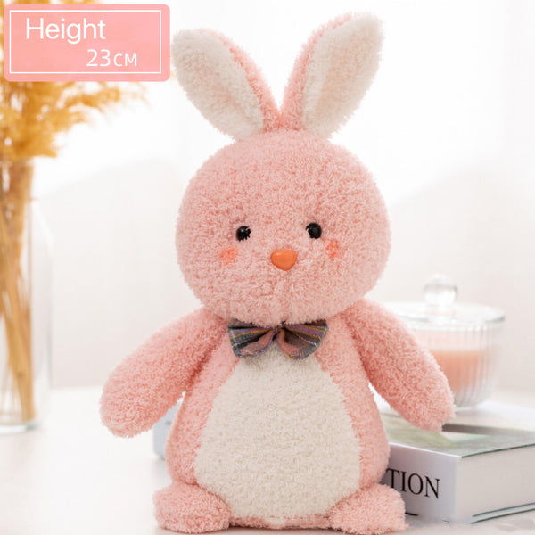 Fluffy Bow Bunny Plush Toy + Gift Bag +string lights