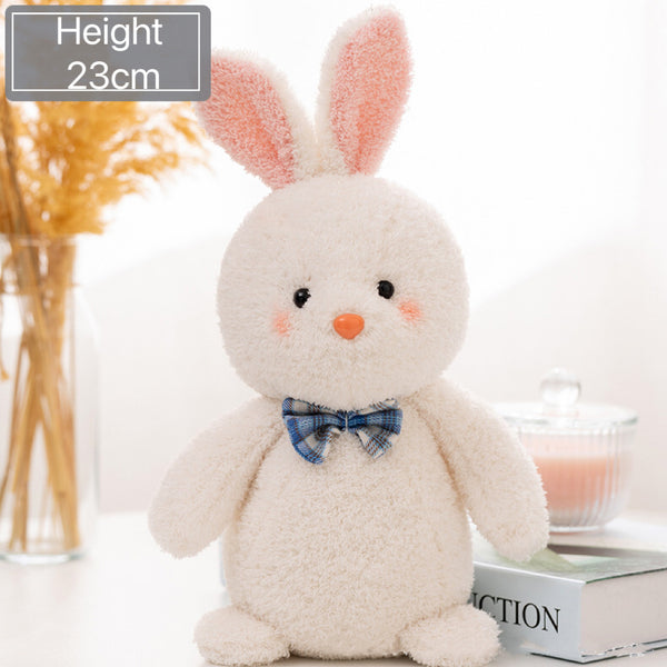 Fluffy Bow Bunny Plush Toy + Gift Bag +string lights