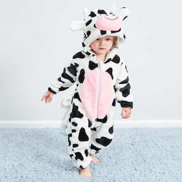 Animal Onesie Costume for Kids（bunny/unicorn/tiger/lion/penguin/cow/panther）