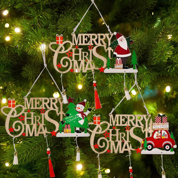 Wooden Xmas Sign - Merry Christmas