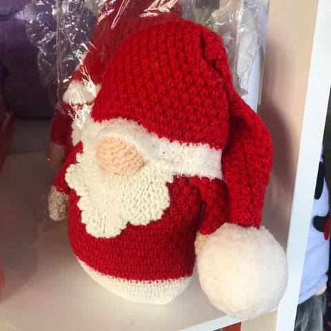 Xmas Knitted Gnome Beanbag Toy
