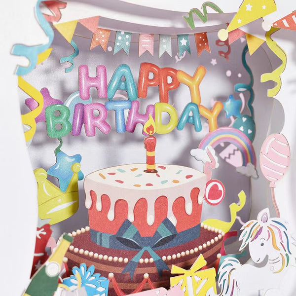 3D Greeting Card - Birthday Box