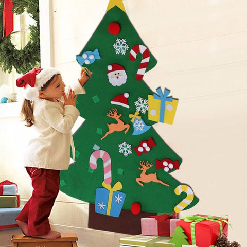 Kid DIY Felt Christmas Tree
