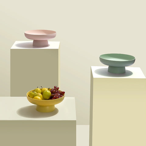 Drainable Dessert/Fruit Plate with Base