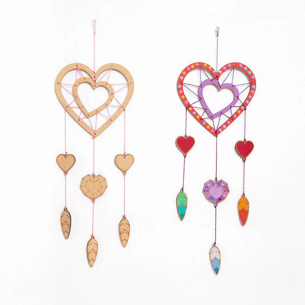 Kid’s DIY Artwork - Wooden Hanging Ornament (colour in and sew)