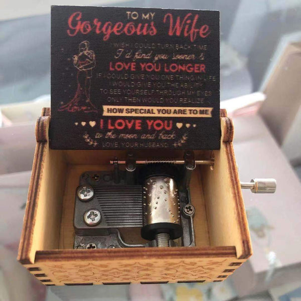 Hand Crank Music Box - To Wife/Girlfriend/Husband - You Are My Sunshine