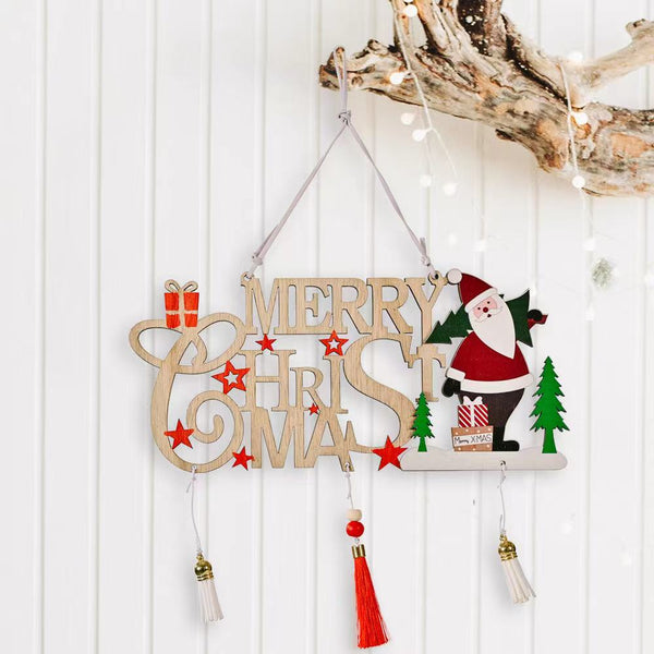 Wooden Xmas Sign - Merry Christmas