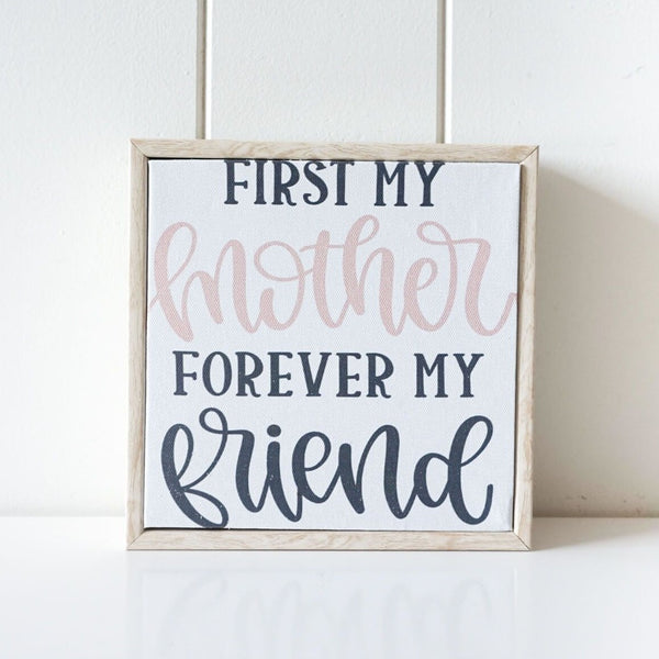Mother Friend - Framed Canvas