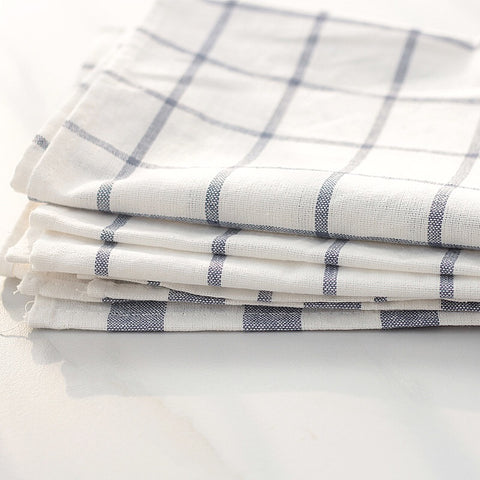 Simple Design Grey Blue/White Tea Towel