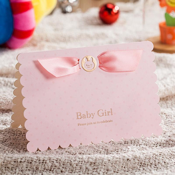 3D Baby Shower Invitation Card-Baby Girl/ Baby Boy