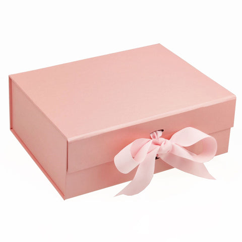 Deluxe Hard Cover Magnetic Gift Box with Ribbon