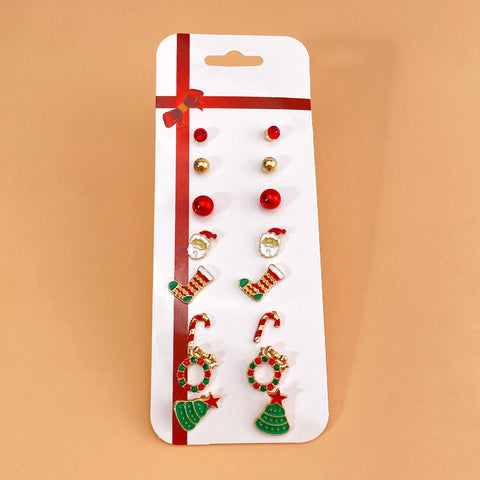Christmas Earrings (8 pairs set)