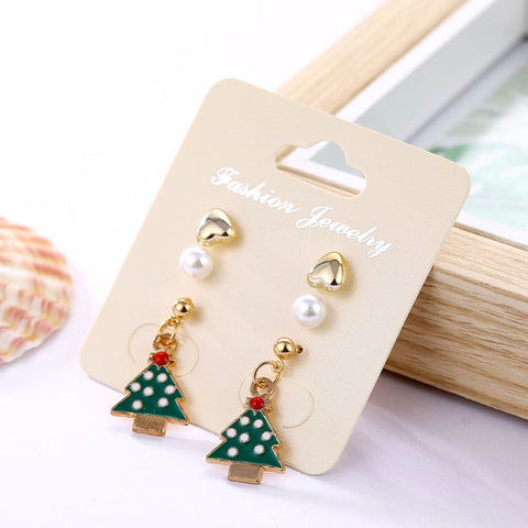 Christmas Earrings (3 pairs set)