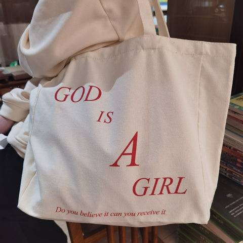 Canvas Tote Bag - God is a girl