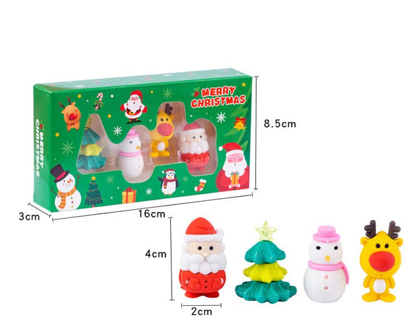 Christmas Characters Rubber Gift Set(assorted)