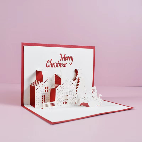 3D Greeting Card - Xmas House