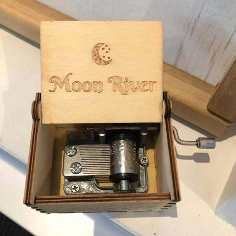 Moon River - Wooden Hand Cranking Music Box