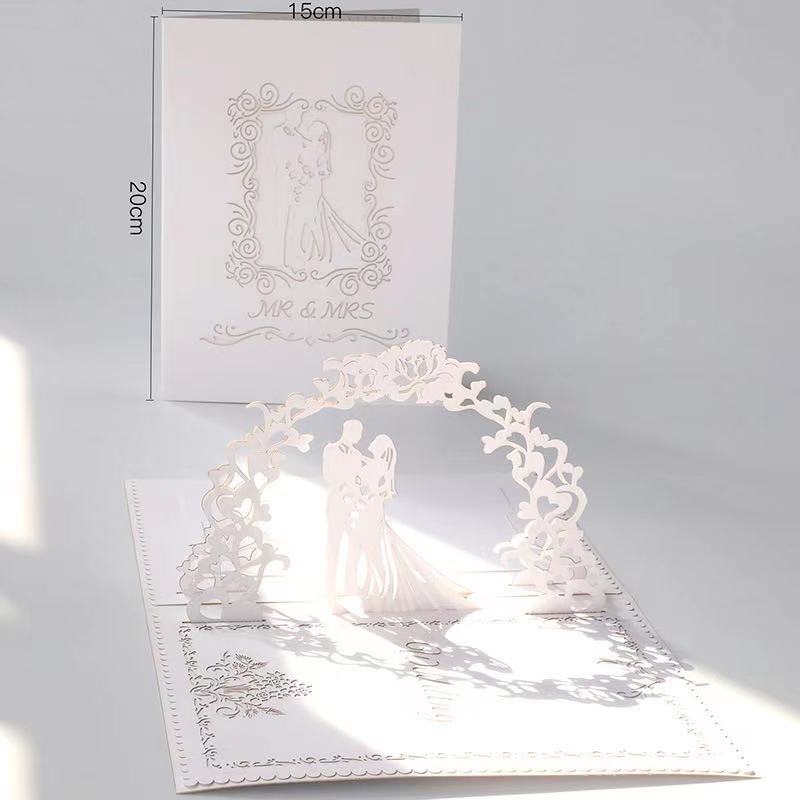 3D Greeting Card - Wedding (Mr & Mrs)