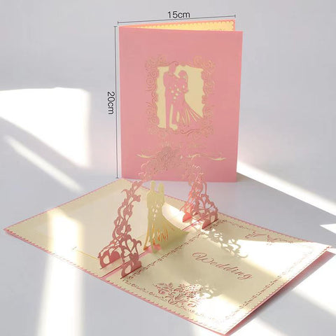 3D Greeting Card - Wedding (Mr & Mrs)