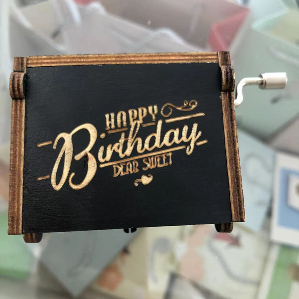 Hand Crank Music Box - Happy Birthday