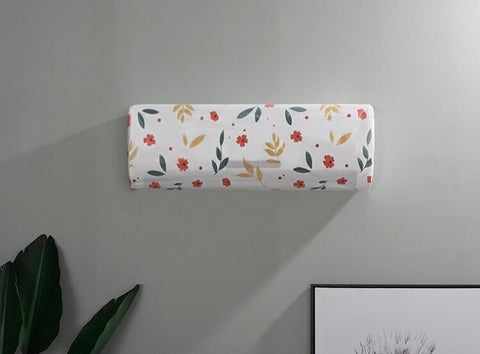 Flower Print Air Conditioner Dustproof Cover