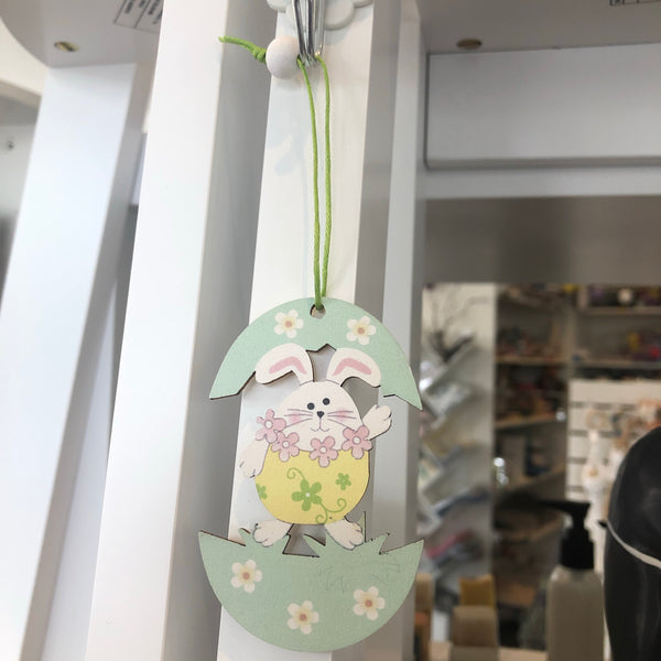 Easter Egg and Bunny Pendant