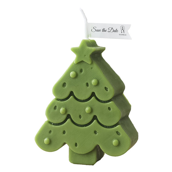 Scented Plain Color Tree Shape Candle