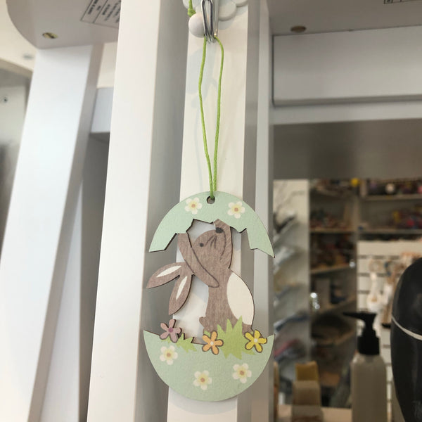 Easter Egg and Bunny Pendant